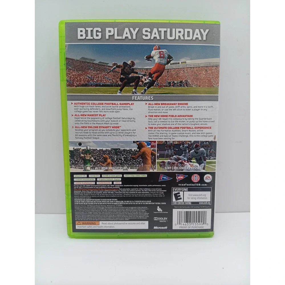 NCAA Football 09 - Microsoft Xbox 360